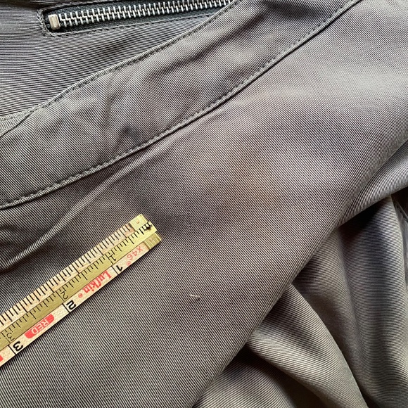 AllSaints Portere Parka Jacket · Army Green Lyocell Drape Hooded Coat · W's Sz 4 - Picture 9 of 15